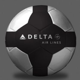 BOLA PERSONALIZADA DE FUTEBOL SEMI OFICIAL - DELTA AIRLINES