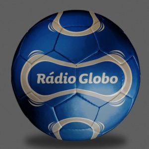 BOLA PERSONALIZADA FUTEBOL SOCIETY OFICIAL COSTURADA RADIO GLOBO