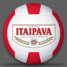 BOLA PERSONALIZADA VOLEI DE QUADRA PRAIA COM COSTURA - ITAIPAVA