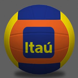 BOLA PERSONALIZADA VOLEI DE QUADRA PRAIA COM COSTURA - ITAU