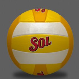 BOLA PERSONALIZADA VOLEI DE QUADRA PRAIA COM COSTURA - SOL