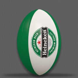 MINI BOLA PERSONALIZADA DE RUGBY 4 GOMOS - HEINEKEN