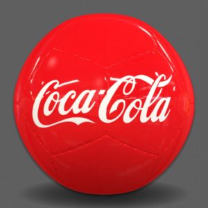 MINIBOLA PERSONALIZADA DE FUTEBOL 12 GOMOS - COCA COLA